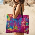 thumbnail image 5 of Colorful Tie Dye Vortex Outdoor Picnic Blanket, Foldable Waterproof Beach Mat, Portable Beach Blanket for Beach Camping, Hiking, Family Concerts, 5 of 8