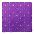 thumbnail image 4 of Bimba Purple Dot & Honey Bee Insects Pure Silk Printed Head Bandanas Summer Neck Wrap Scarf 40 x 40 Inches, 4 of 6