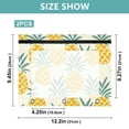 thumbnail image 3 of Cartoon Pineapples 3-Ring Binder Pouches A4 Size Zipper Pocket File Storage 2 Packs, 3 of 6
