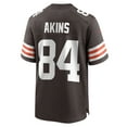 thumbnail image 3 of Men's Nike Jordan Akins Brown Cleveland Browns Game Player Jersey, 3 of 6