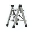 thumbnail image 1 of Step Ladder Folding 3 Steps Non Slip Waterproof Rustproof Household Handling Equipment Gray, 1 of 5