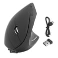 thumbnail image 2 of Vertical Mouse,  Efficient Plastic Material Black  Mouse 6 Keys  for Home for Office, 2 of 7