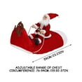 thumbnail image 2 of Agiferg Dog Christmas Clothes Decoration Riding Outfit Santa Claus Figurines, 2 of 2
