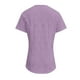 thumbnail image 5 of Tops bonitos,Camisa informal de manga corta con botones para mujer, cuello en V, mezcla de poliéster y elastano suave, corte holgado para uso diario, sopatenor, 5 of 8