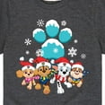 thumbnail image 3 of Paw Patrol - Pup Group Snowy Pawprint - Toddler And Youth Short Sleeve Graphic T-Shirt, 3 of 6