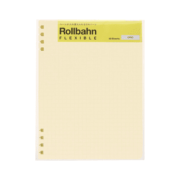 Delfonics Rollbahn Flexible Notebook Grid Refill Pages: 6 in. x 7 in. (Cream) B6 notebook