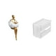 thumbnail image 1 of Escultura de resina estética de niña para oficina con moderna caja de almacenamiento de papel higiénico de acrílico y soporte de papel de seda montado, 1 of 8