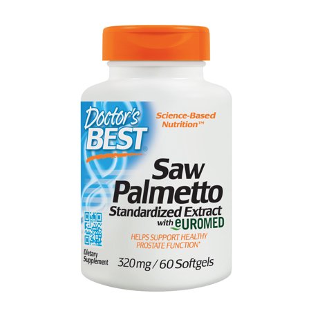 Doctor's Best Saw Palmetto 320mg, Supports Normal Urinary Function, Non-GMO, Gluten Free, Soy Free, (Best Saw Palmetto Pills)