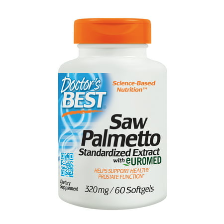 Doctor's Best Saw Palmetto 320mg, Supports Normal Urinary Function, Non-GMO, Gluten Free, Soy Free,