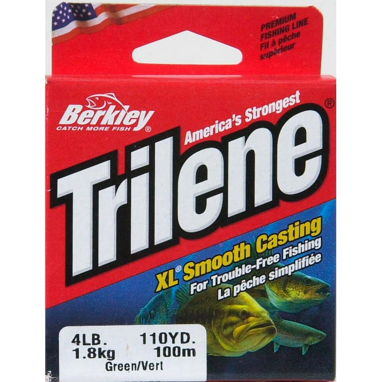 Berkley Trilene XL, Low-Vis Green, 4lb 1.8kg Monofilament Fishing Line