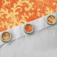 thumbnail image 4 of Manfei Orange Gothic Skull Black Out Curtains for Boys Girls,Bohemian Damask Curtains Pack of 2 (42x63 Each),Exotic Style Bedroom Curtains,Luxury Bedroom Decor, 4 of 6