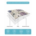 thumbnail image 4 of Quilt King Size Bedding Set, Farmhouse Flowers Reversible Summer Quilt 3 Pieces, Botanical Purple Blue Floral Plants Lightweight Bedspreads Coverlets with 2 Pillow Shams for All Seasons, 4 of 5
