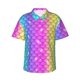thumbnail image 1 of Balery Rainbow Scales2 Camisas hawaianas de manga corta para hombre, camisas playeras de corte holgado, camisas de vacaciones con botones,Small, 1 of 7