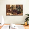 thumbnail image 3 of Elephant Stock Vintage Red Wine Wall Art - Horizontal Canvas Wall Art - Dining Room Wall Decor - Food And Drink Canvas - Brown And Red Decor By Albena Hristova - 12" x 8", 3 of 8