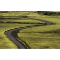 thumbnail image 2 of Young, Bill 32x22 White Modern Wood Framed Museum Art Print Titled - Iceland Road curves through green countryside, 2 of 4