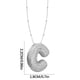 thumbnail image 1 of Collar Colgante de Oro Collar de Carta Incrustado con Collar de Cobre Hueco, Collar Colgante de Diamante de Carta Collar de Carta de Oro, 1 of 3