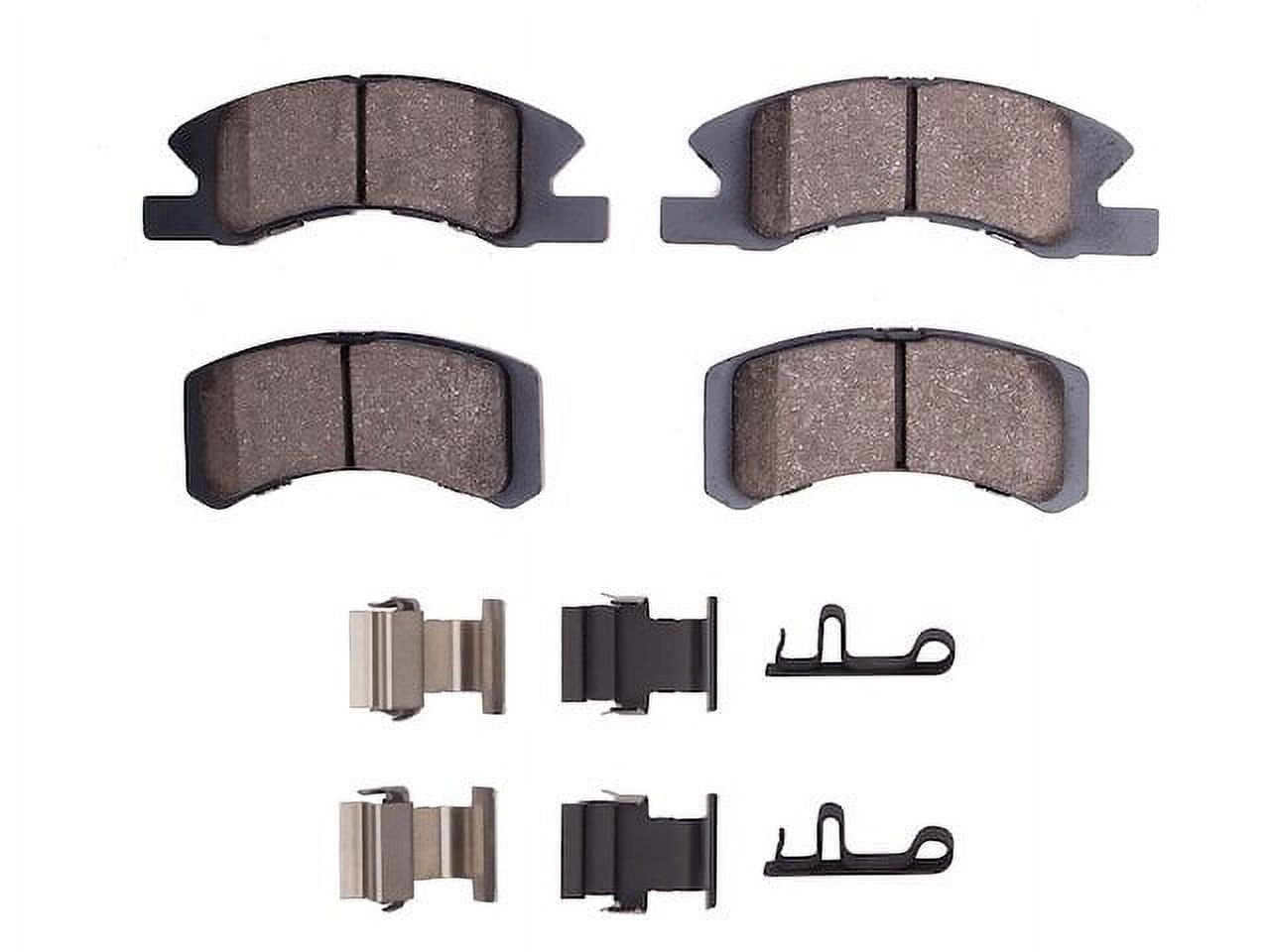 AutoShack 4pcs Rear Performance Ceramic Brake Pad Set Driver And Passenger Side Replacement For 2016-2021 Hyundai Tucson 2017-2020 Kia Sportage 1.6L