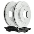 thumbnail image 1 of CCIYU Front Premium Brake Rotors + Ceramic Brake Pads fit for 2006-2010 for Ford Explorer, 2007-2010 for Ford Explorer Sport Trac, 2006-2010 for Mercury Mountaineer, 1 of 5