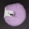 thumbnail image 4 of Fil de Laine Angora Doux Tricoté Long Chaud avec un Crochet Populaire pour Tissage DIY (Violet), 4 of 5