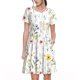 thumbnail image 1 of Easygdp Watercolor Floral A para Vestido Transpirable de Mujer, Vestido Suelto de Manga Corta con Pliegues y Bolsillos para el Verano, 1 of 6