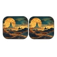 thumbnail image 4 of Picia Sunset Desert Journey 2 Piece Car Windshield Sun Shade Foldable | Foldable Sun Shield for Front Window Blocks UV Rays and Keeps Your Vehicle Cool-Small, 4 of 7