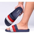 thumbnail image 3 of GETAC Sandalias HOMBRE MUJER CHANCLAS, Pantuflas Suela gruesa Antiderrapante, Textura suave Empeine amplio Correa estilo red transpirable EVA,Negro con gris, 3 of 7