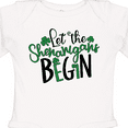 thumbnail image 4 of Inktastic St. Patrick's Day Let the Shenanigans Begin Boys or Girls Long Sleeve Baby Bodysuit, 4 of 5