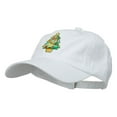thumbnail image 2 of Christmas Tree Patched Washed Cap - White OSFM, 2 of 5