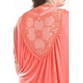 thumbnail image 4 of Cardigan con detalle de encanje Roman Fashion /Tallas Extras, 1434 (Coral) naranja claro 40, 4 of 6