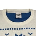 thumbnail image 5 of Suéter navideño de dos colores para otoño e invierno, cuello redondo, manga larga, diseño de estudiante informal, suéter de punto con sentido, 5 of 5