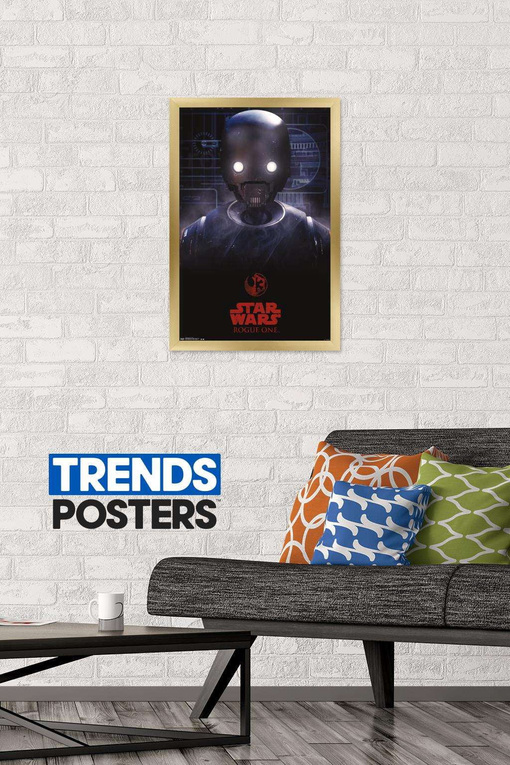 Star Wars: Rogue One - K2SO Wall Poster, 14.725" x 22.375", Framed