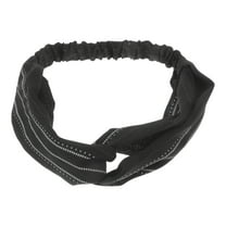 Unique Bargains 1 Pc Fashion Cross Elastic Hairband for Women Black
