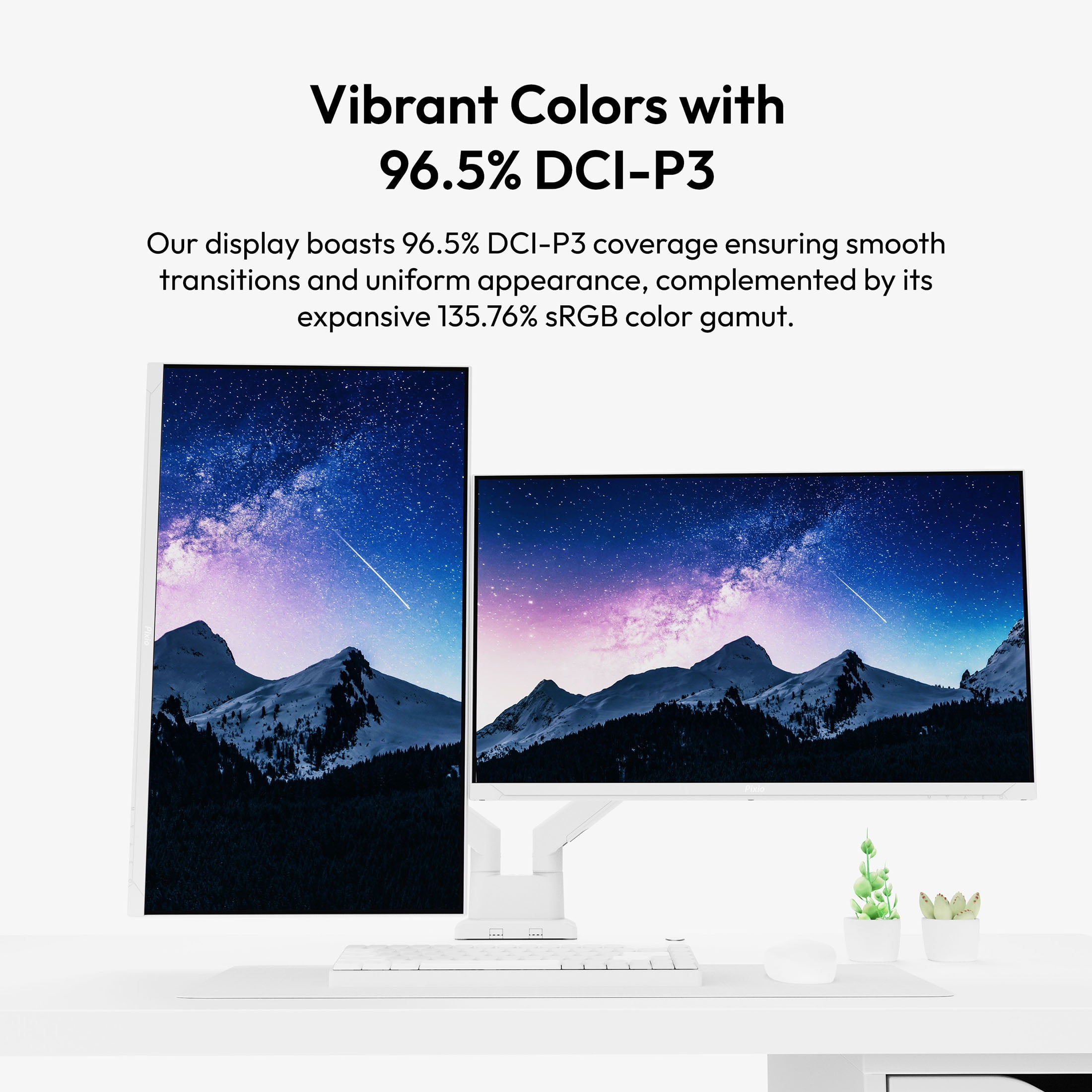 Pixio PX278 Wave White 27 inch 180Hz Refresh Rate QHD 1440p 