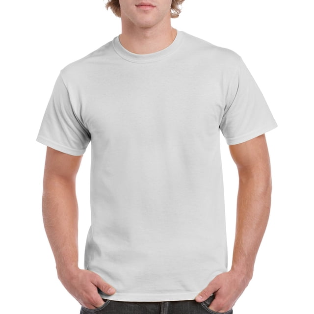 Gildan Mens Heavy Cotton T-Shirt, S, Ice Grey