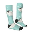 thumbnail image 3 of Fotbe French Bulldog Taking a Bath print Women's Men's Novelty Crew Socks Cotton Socks Knee High Socks for Walking,Running,Nurses,Pregnancy, 3 of 9