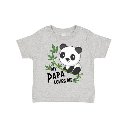 

Inktastic My Papa Loves Me- Cute Panda Gift Toddler Boy or Toddler Girl T-Shirt
