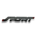 thumbnail image 5 of Set of 3 Alloy SPORT Emblem, Car Side Fender Rear Trunk Logo Badge Decals(Black,Silver Color,Red), 5 of 5