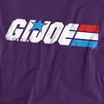 thumbnail image 2 of G.I. Joe Distressed Logo Unisex Adult T-Shirt, Purple, 2X-Large, 2 of 6