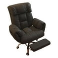 thumbnail image 2 of Tnarru Fauteuil Inclinable Pivotant Chaise de Bureau Exécutive Chaise d'Ordinateur Ergonomique Dossier Réglable Dossier Haut Chaise de Jeu Repose-Pieds Rétractable Rembourrage en PU 360 Degrés Silencieux Noir, 2 of 8