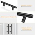 Black Modern Handles T Bar Pulls Kitchen Drawer Hardware