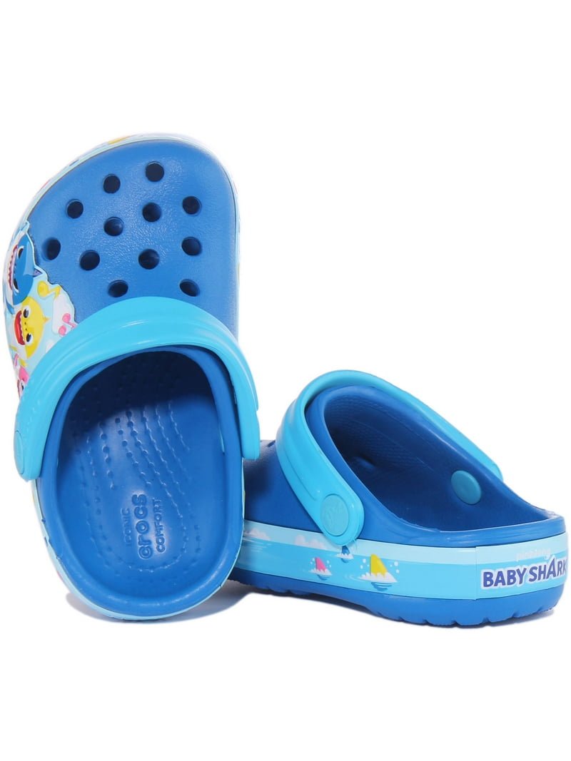 Crocs Fun Lab Baby Shark Band Toddler Clog Sandal, Sizes 4-13