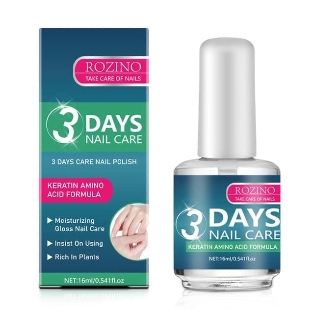 Tratamiento de queratina de 3 días para el crecimiento de las uñas, sérum de queratina y aminoácidos para fortalecer y mejorar la salud de las uñas.