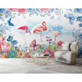 thumbnail image 3 of Papier Peint 3D Flamant Rose SKU WAL0150, 3 of 8