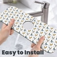 thumbnail image 6 of Pofeuu Farm Roosters Print Splash Guard for Sink Faucet Sink Gadgets-Splash Guard Behind Faucet Drip Catcher for Kitchen, Bathroom,Sink Mat, 6 of 7