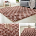 thumbnail image 2 of Soft Fluffy Modern Living Room Area Rugs Shaggy Plush Non-Slip Bedroom Carpets Suitable for Children Room, College Dorm and Nursery Home Decor Floor Rugs(31"x79"/63"x90"), 2 of 5