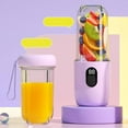 thumbnail image 4 of Juicing Cup, Portable Blender, Usb Rechargeable Personal Smoothie Maker, Plastic Material, for Kitchen Countertops, Outdoor Travel, and Gym, Purple, by FAJHHA, 4 of 8