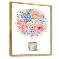 thumbnail image 3 of Designart 'A Bow With Flower Tree In A Pot' Farmhouse Framed Canvas Wall Art Print, 3 of 5