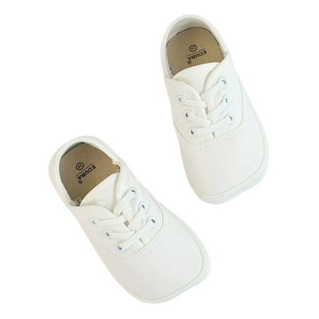 

Rockomi Children Canvas Sneakers Non-Slip Casual Shoes Comfort Flats Girls Boys Lightweight Fashion Breathable Slip On White 12C