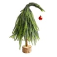 thumbnail image 1 of Whimsical Artificial Tabletop Pine Tree with Red Ornament, Unique Holiday Decor for Home or Office, Realistic Branches, Christmas Tree Accent, Easy to Display, Eco-Friendly Materials, 1 of 4