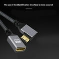 thumbnail image 3 of Right Angle Mini HDMIs To HDMIs Adapter Cable For High Clearly video Devices, 3 of 8